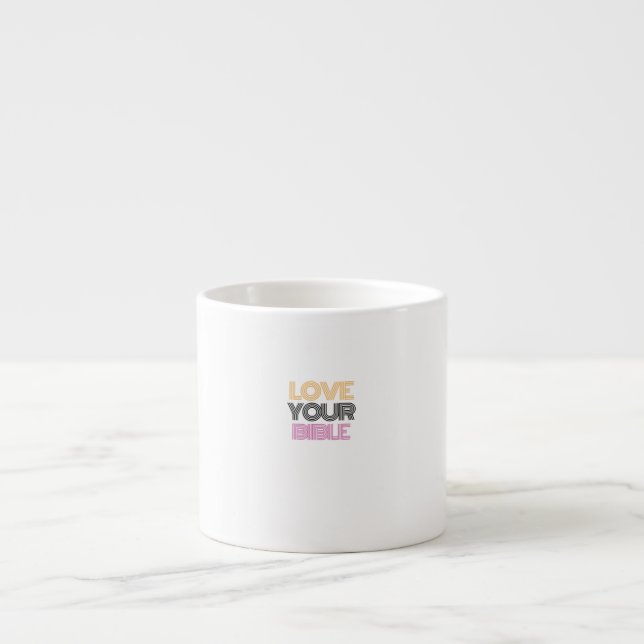 Tasse Expresso aimez votre bible (Devant)