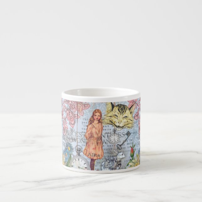 Tasse Expresso Alice au pays des merveilles Classique Cheshire Ra (Devant)