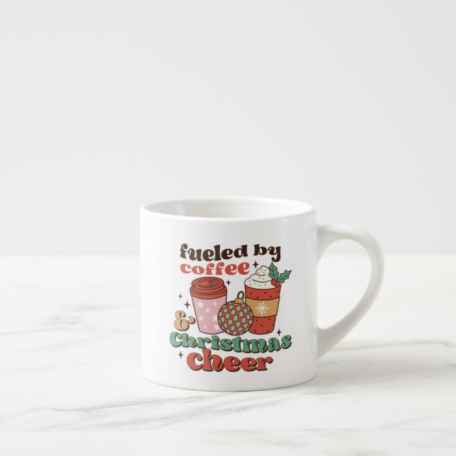 Tasse Expresso Alimenté par Café et Noël (Droite)