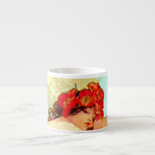 Tasse Expresso Alphonse Mucha Art Nouveau Été
