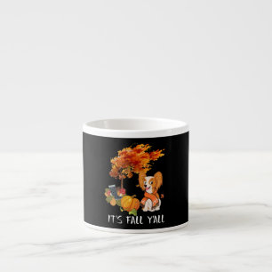 Tasse Expresso Amoureux de les chiens   Papillon C'est l'automne 