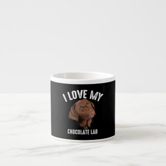 Tasse Expresso Amoureux des chiens | J'adore mon laboratoire de c
