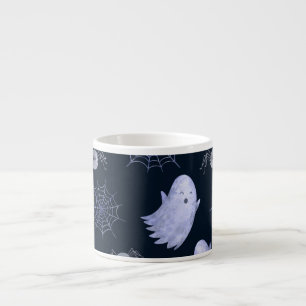 Tasse Expresso Amusant Motif d'Halloween Spider Fantôme.