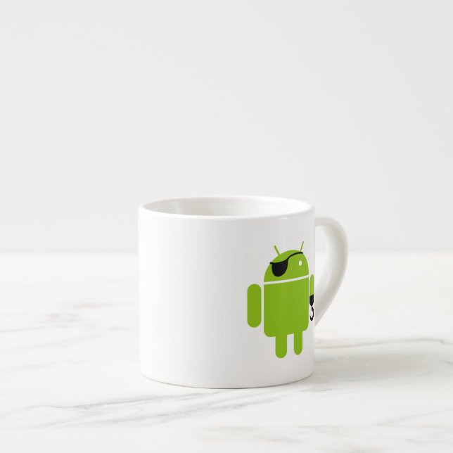 Tasse Expresso Android Robot (Devant droit)