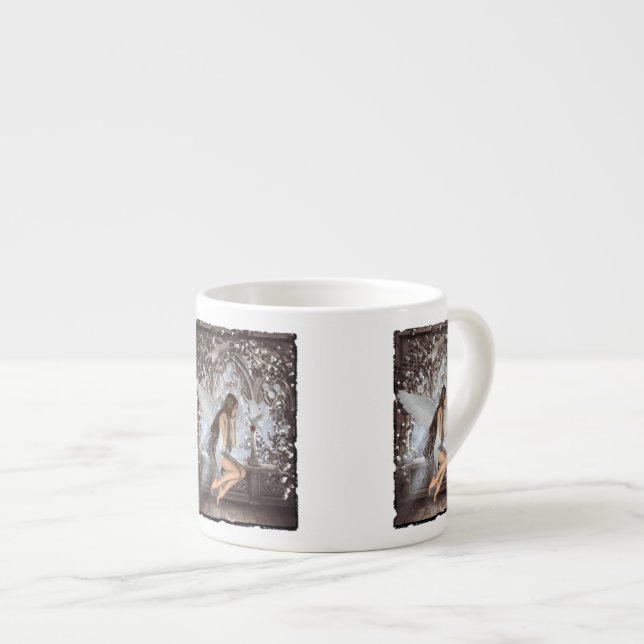 Tasse Expresso Angel et sa colombe (Devant droit)