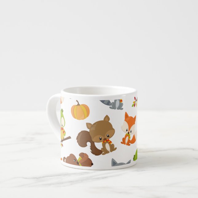 Tasse Expresso Animaux de forêt, Animaux de forêt, Animaux d'auto (Devant gauche)