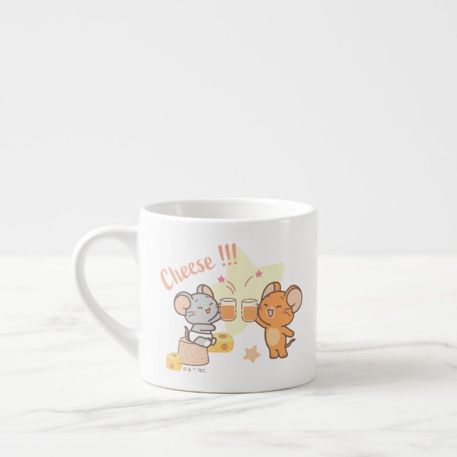 Tasse Expresso Anime Tuffy et Jerry Cheese au fromage (Gauche)