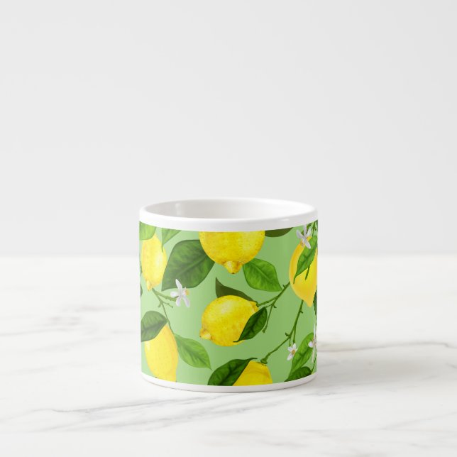 Tasse Expresso Aquarelle Citron 3 (Devant)