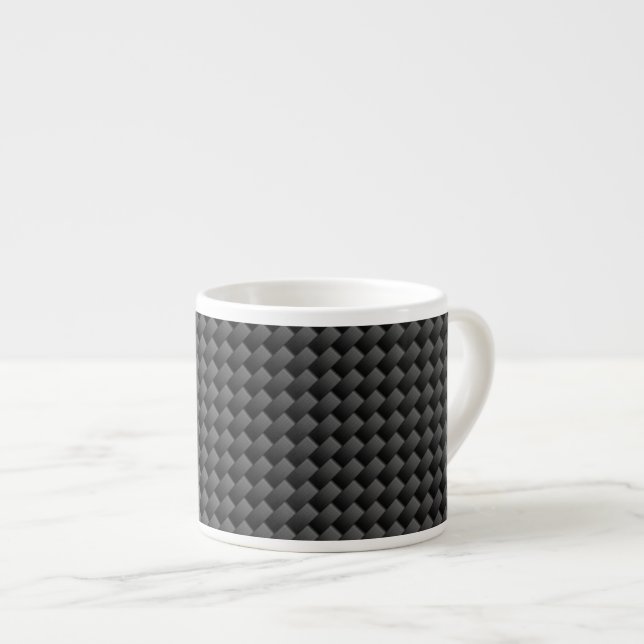 Tasse Expresso Arrière - plan d'impression moderne en fibre de ca (Devant droit)