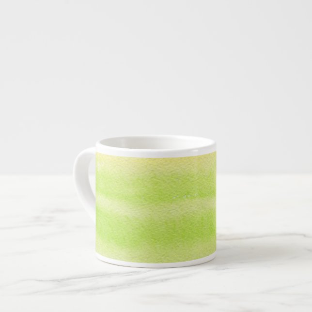 Tasse Expresso Arrière - plan peint à la main d'aquarelle (Devant gauche)