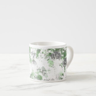 Tasse Expresso Art moderne du motif de fleurs et de la texture mu