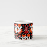 Art populaire de renard scandinave