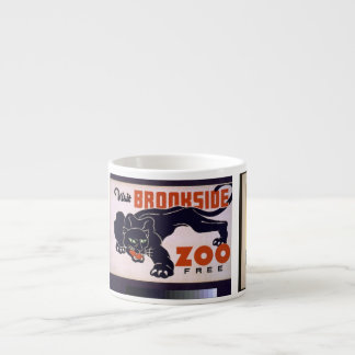 Tasse Expresso Art WPA vintage "Visit Zoo"