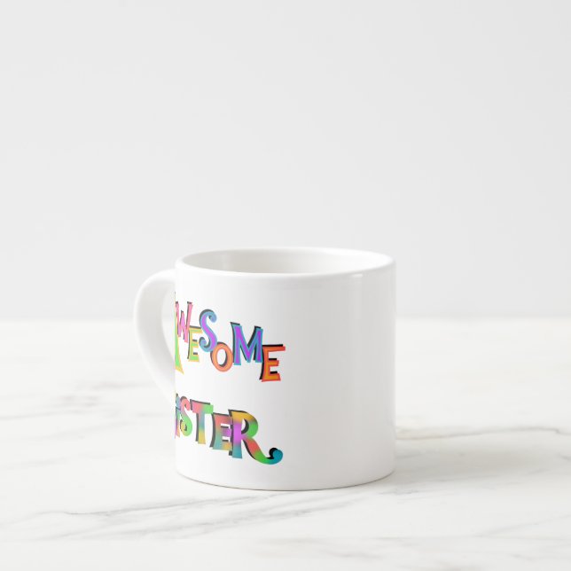 Tasse Expresso Awesome Soeur T-shirts et cadeaux (Devant gauche)