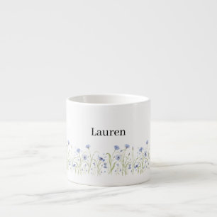 Tasse Expresso Baby Shower Fleur Sauvage