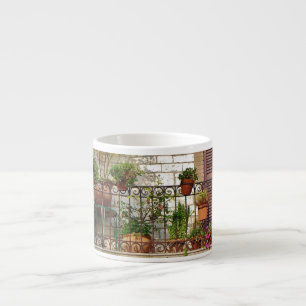 Tasse Expresso Balcon Jardin italien