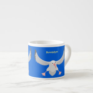 Tasse Expresso Bande dessinée de l'oiseau mûre albatros