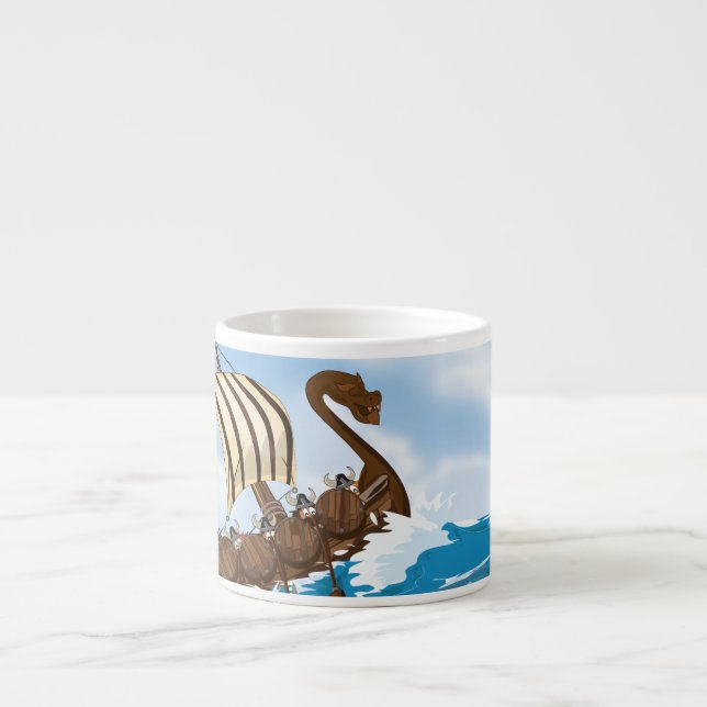 Tasse Expresso Bateau Viking (Devant)