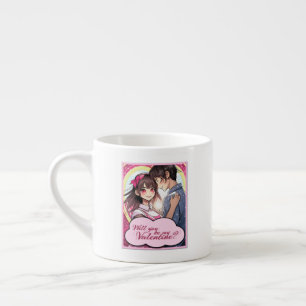 Tasse Expresso Be My Valentine in Manga Style 58477