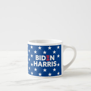 Tasse Expresso Biden / Harris White Stars Motif Blue