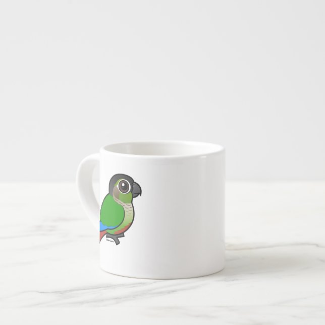 Tasse Expresso Birdorable Conure Vert-cheeked (Devant gauche)
