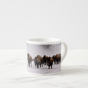 Tasse Expresso Bison en hiver