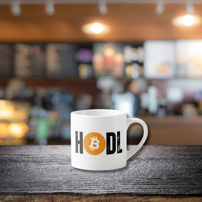 Tasse Expresso Bitcoin HODL (Créateur téléchargé)