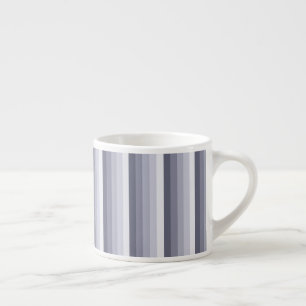 Tasse Expresso Bleu gris rayures