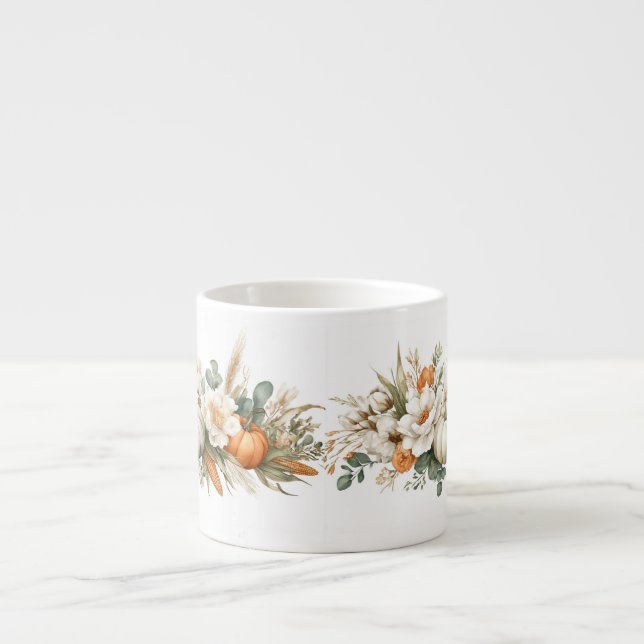 Tasse Expresso Boho Autumn Floral Arrangement (Devant)