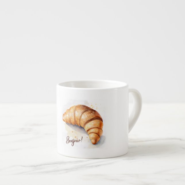 Tasse Expresso Bonjour ! Bouchon de spécialité (Devant droit)