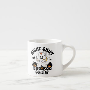 Tasse Expresso BOO BOO Équipage infirmière fantôme Halloween