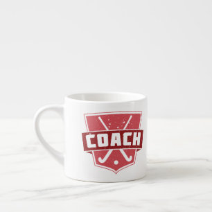 Tasse Expresso Bouclier des entraîneurs de hockey sur gazon