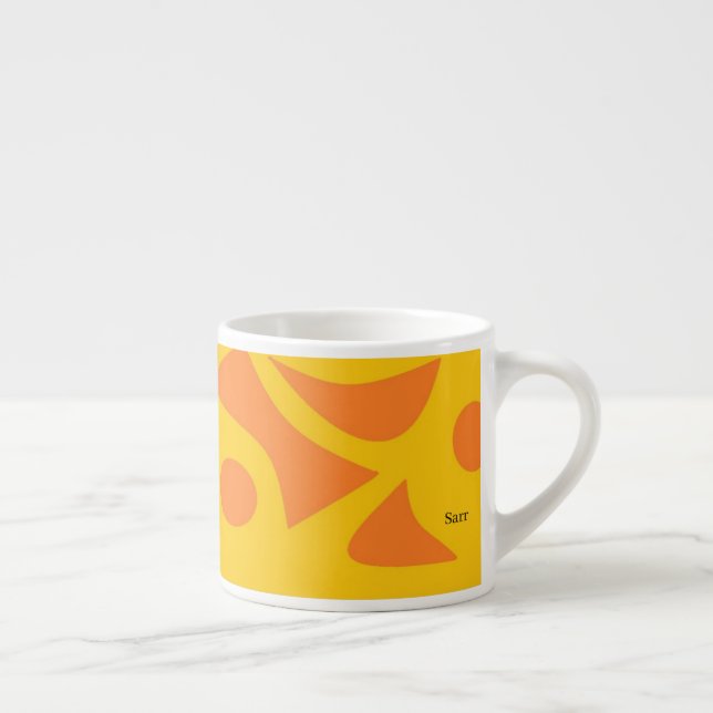 Tasse Expresso Boug de spécialité : Abstrait à flot (Droite)
