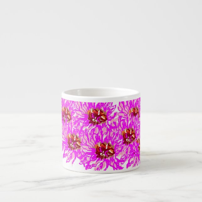 Tasse Expresso Boug de spécialité : Poissons de Gerbera rose (Devant)