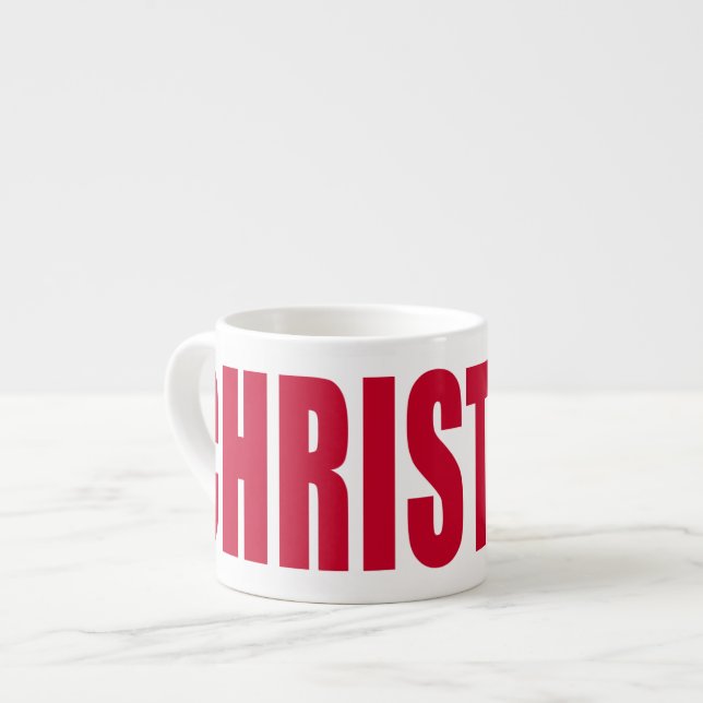 Tasse Expresso Boules de spécialités Red Christmas (Devant gauche)