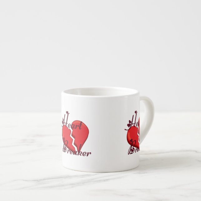 Tasse Expresso Brise-coeur Funny Valentine (Devant droit)