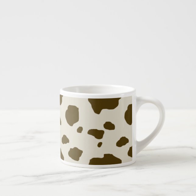 Tasse Expresso Brun de PEAU de VACHE (Droite)