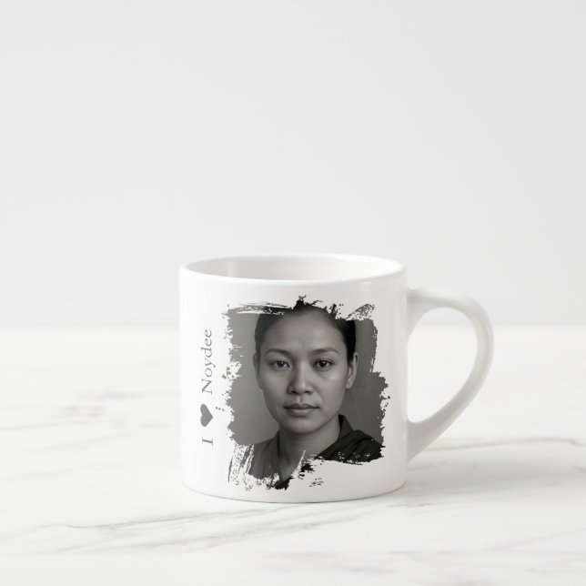 Tasse Expresso Brushstroke design for your image and text (Droite)