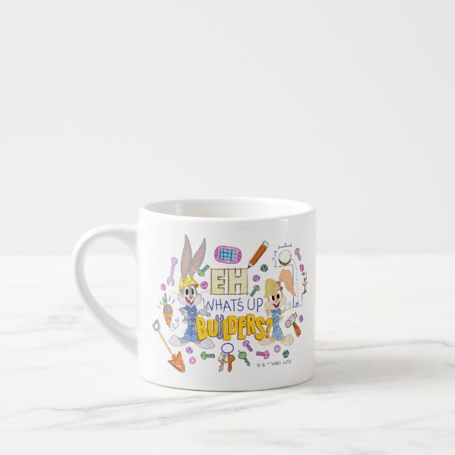 Tasse Expresso BUGS BUNNY BUILDERS™| Eh, What's Up Builders? (Gauche)