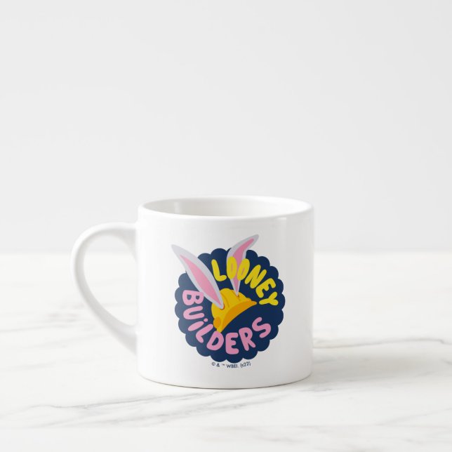 Tasse Expresso BUGS BUNNY BUILDERS™| Hard Hat Scalloped Logo (Gauche)