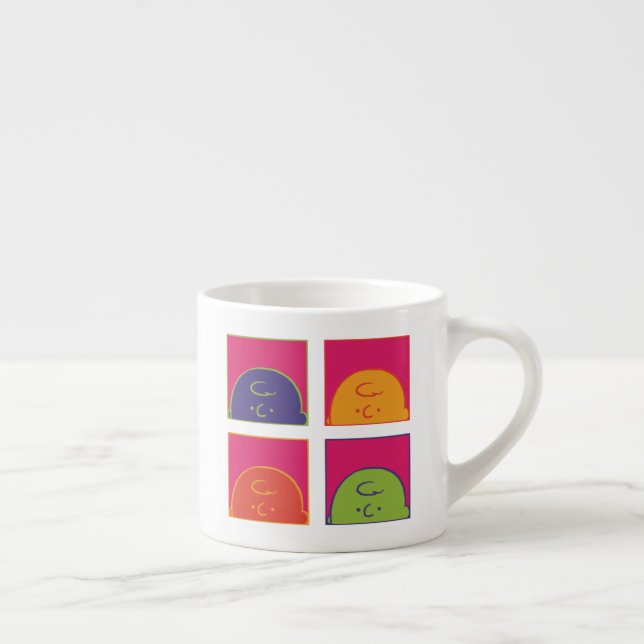 Tasse Expresso cacahuètes | Art Pop moderne C'est Charlie Brown (Droite)