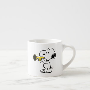 Tasse Expresso cacahuètes   Joueur de trompette Snoopy