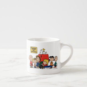 Tasse Expresso cacahuètes   Le bonheur est d'être l'un des gangs