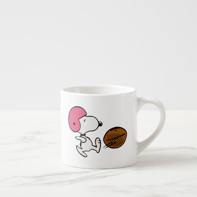 Tasse Expresso cacahuètes | Snoopy Football Kicker (Droite)