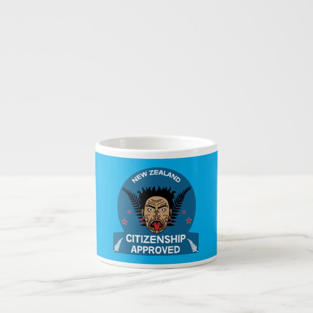 Tasse Expresso Cadeau de la citoyenneté néo-zélandaise | Nouveau  (Devant)