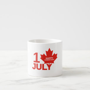 Tasse Expresso Cadeau de la fête du 1er juillet Maple Leaf Canada