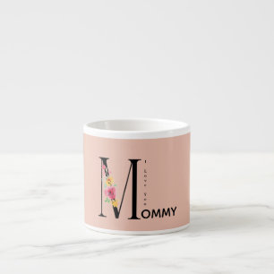 Tasse Expresso Cadeau pour maman, Je t'aime Maman, Jour de la fêt