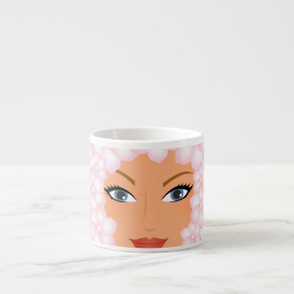 Tasse Expresso Café Floral Lady