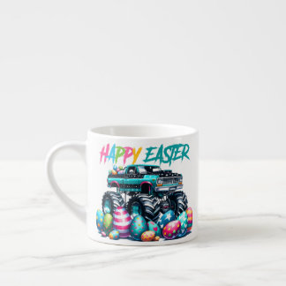 Tasse Expresso camion monstre et oeufs de pâques