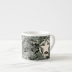 Tasse Expresso Camouflage numérique du symbole étoile